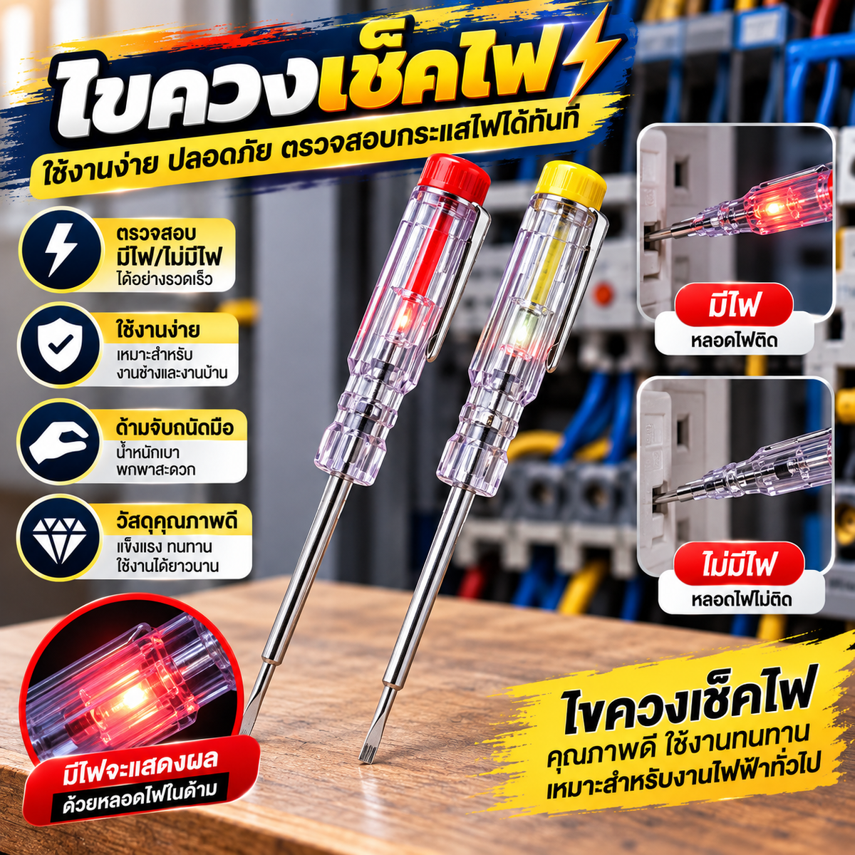ไขควงเช็คไฟ