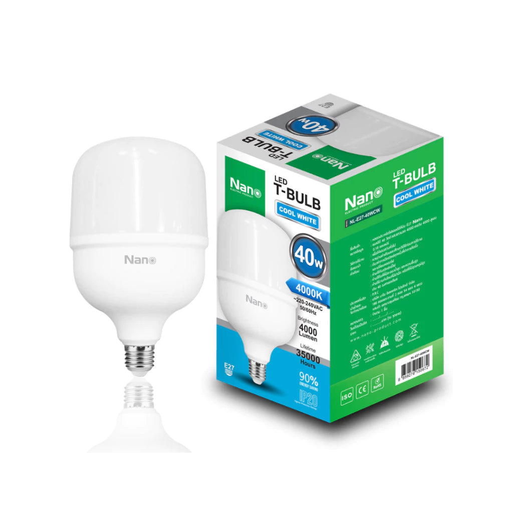 หลอดไฟ LED NANO 40W สี warmwhite